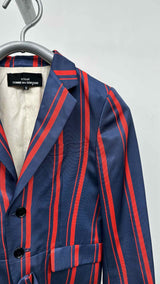 Tricot Comme Des Garcons Stripe Satin Bottom-bow Jacket