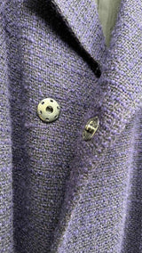 Yohji Yamamoto Pour Homme Double-breast Tweed Wrap Coat