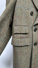 R13 X Harris Tweed Double-breasted Tweed OverCoat