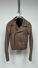 Rick Owens Cropped Leather Riders Jacket