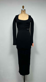 Alaia L/S Sculpting Maxi Dress