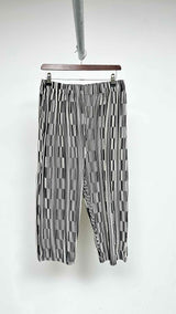 Homme Plisse Geometric Pleated Cropped Easy Pants