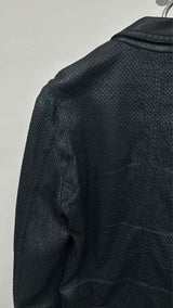 Dolce & Gabbana Laser-cut Leather Bomber Jacket