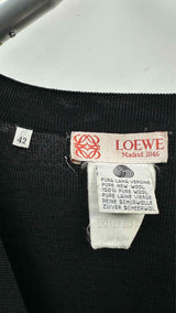 LOEWE Baroque-pattened Velvet-hybrid Cardigan