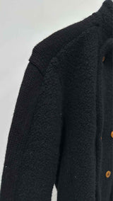 Comme Des Garcons Double-breatsed Boa Knit Jacket