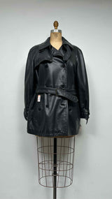 Emporio Armani Skywings Leather Coat