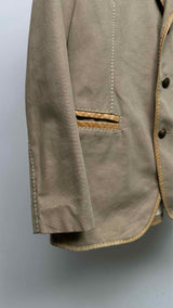 Issey Miyake Leather-trim Suits