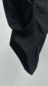 Saint Laurent L/S Heart Zip-up Gathered Bodysuits