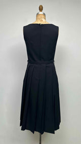 Comme Des Garcons N/S Waist Cut-out Pleated Long Dress