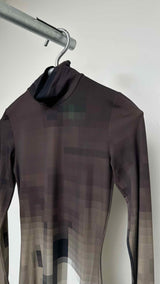 MM6 L/S Pixel-pattern Dress