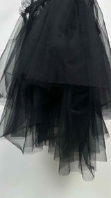 Noir Kei Ninomiya N/S Tulle Twist Suspender Wrap Top