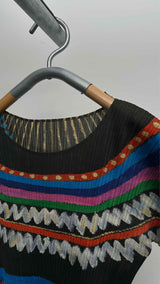 Pleats Please Firework Tribal Print Pleated Top