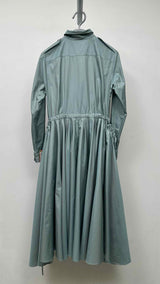 Dries Van Noten Two-toned Drawstring Light Coat