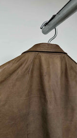 Rick Owens Cropped Leather Riders Jacket