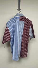 Marni S/S Asymmetrical Striped Panel Shirt