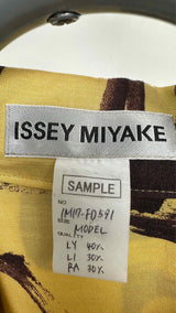 Issey Miyake Blushed Stroke Pattern Oversized Blazer Jacket