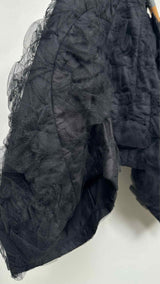 Comme Des Garcons Tulle-insert Cropped Reconstructed Jacket