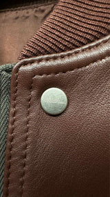 Rick Owens Cropped Leather Bomber Jacket