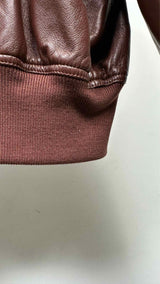 Rick Owens Cropped Leather Bomber Jacket