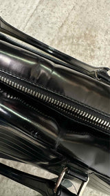 Dior Homme Glossy-Leather Document Brief Bag