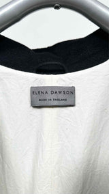 Elena Dawson Two-tone Detailed Pleats-bottom Long Coat