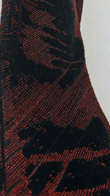 Jean Paul Gaultier "Vampire" Blood Drip Velvet Pants