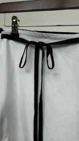 Ann Demeulemeester Pin-stripe Asymmetrical Wrap Skirt