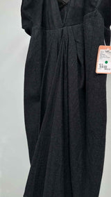 Rick Owens S/S Suede Top Wool-hybrid Center-pleated Dress