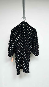 Saint Laurent S/S Polka-dot Silk Shirt Dress