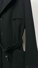 Yohji Yamamoto Pour Homme Shawl-collar Belted Long Coat