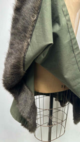 Comme Des Garcons N/S Mesh Top Fur-line Hybrid Dress