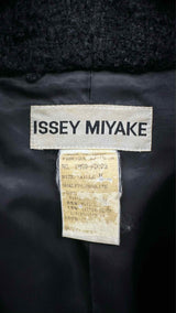 Issey Miyake Shawl Tweed-knit Hybrid Oversized Coat
