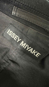 Issey Miyake Heavy Cotton Zip-Up Biker Blazer