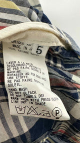 Y's for men Double-breast Plaid Long Light Trench Coat