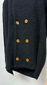 Comme Des Garcons Double-breatsed Boa Knit Jacket