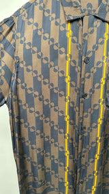 Dries Van Noten S/S Satin Geometric Shirt