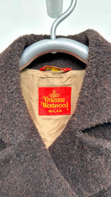 Vivienne Westwood Double-breasted Fuzzy Wool Coat