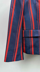 Tricot Comme Des Garcons Stripe Satin Bottom-bow Jacket