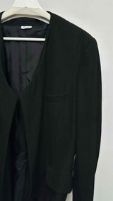 Comme Des Garcons Homme Plus Asymmetrical No-Collar Deformed Coat