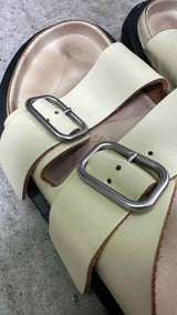 Jil Sander X BIRKENSTOCK Leather Slingback Sandals