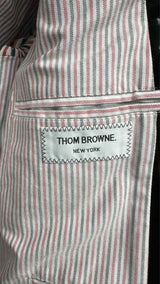Thom Browne 4-bar 4-bar Patent-body Leather Bomber Jacket