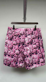 Comme Des Garcons Shirt X Yue Minjun All-over Printed Shorts