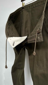 Black Scandal Yohji Yamamoto Drop-crotch Tapered Work Easy Pants