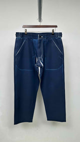 Comme Des Garcons Shirt Denim-print Pants