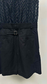 Sacai S/S Floral-embroidered Sheer Romper