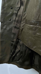 John Galliano Napoleon Leather Layered Blazer Jacket