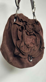 Yves Saint Laurent rive gauche Suede Rose Bag
