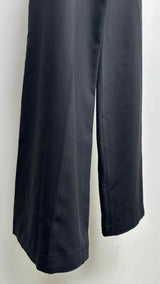 Marithé + François Girbaud Belted Side Pin-stripe Wide Pants