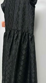 Comme Des Garcons S/S Bow-detailed Geometric Jacquard Maxi Dress