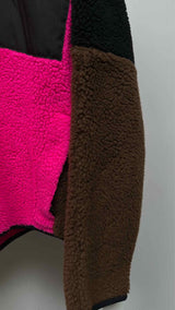 Eye/ LOEWE/ Nature Fleece Patchwork Zip-up Jacket